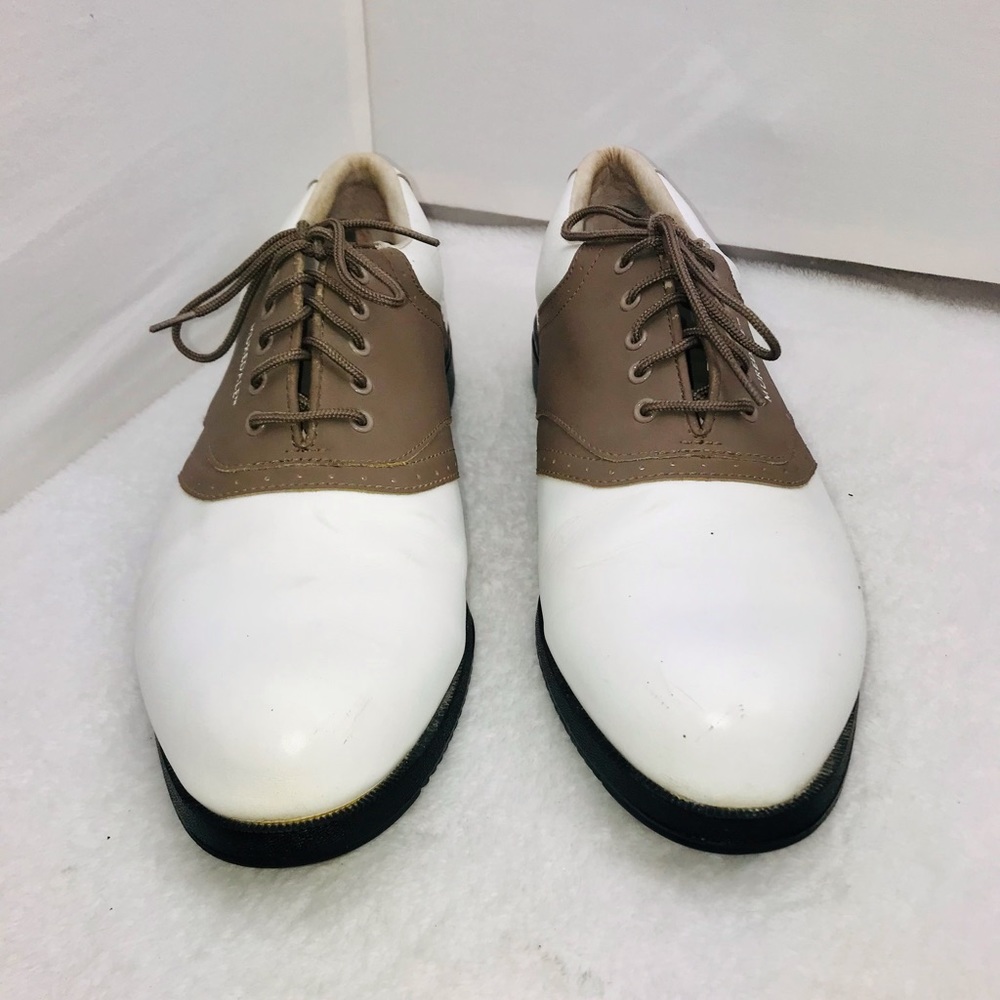 Muredale Leather Vintage Men’s Golf Saddle Shoes Cleats - Picture 7 of 15